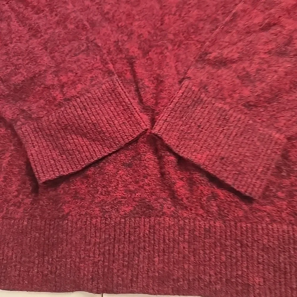 Hollister Men's Pullover Sweater Size Large L Burgundy Crew‎ neck Long Sleeve